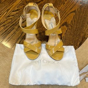 Jimmy Choo - lottie nude patent heels